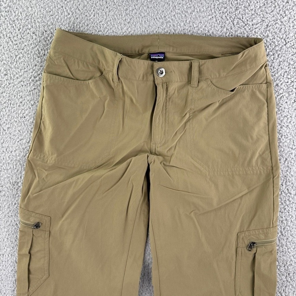 Patagonia Pants Womens Size 10 Beige Tribune Cargo Nylon Gorpcore - Picture 3 of 14